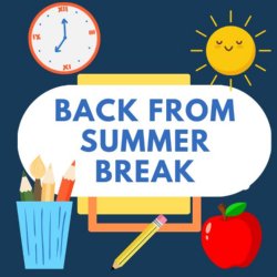 Back from Summer Graphic
